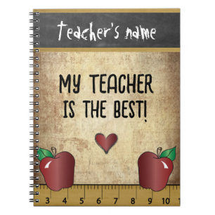 Mijn leraar is de beste notitieboek