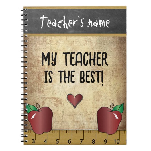 Mijn leraar is de beste notitieboek (Voorkant)