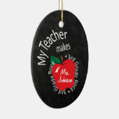 Mijn leraar maakt 3rd Grade Rock | Chalkboard Keramisch Ornament (Rechts)