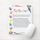 Mijn leraar Mousepad Muismat (Met muis)