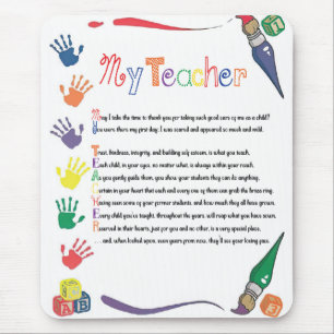 Mijn leraar Mousepad Muismat
