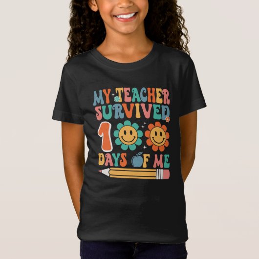 Mijn leraar overleefde 100 dagen. t-shirt (Voorkant)