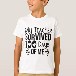 Mijn leraar overleefde 100 dagen. t-shirt