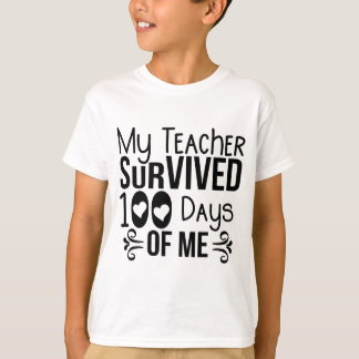 Mijn leraar overleefde 100 dagen. t-shirt