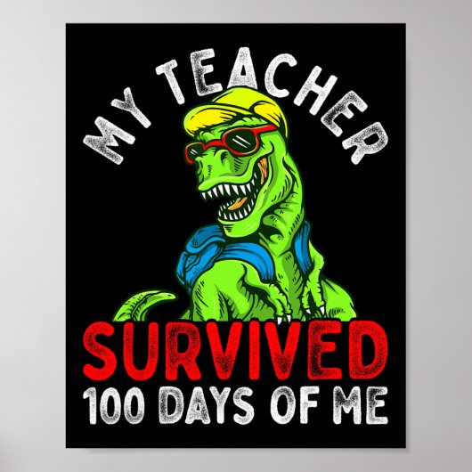 Mijn leraar overleefde 100 dagen van mij 100 dagen poster (Voorkant)
