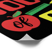 Mijn leraar overleefde 100 dagen van mij 100 schoo poster (Hoek)