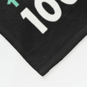 Mijn leraar overleefde 100 dagen van mij 100e dag fleece deken (Hoek)