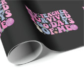 Mijn leraar overleefde 100 dagen van mij Disco Gro Cadeaupapier (Rol Hoek)