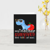 Mijn leraar overleefde 100 dagen van mij plezier 1 kaart (Gele Bloem)