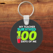 "Mijn leraar overleefde 100 dagen van mij Sleutelhanger (Voorkant)