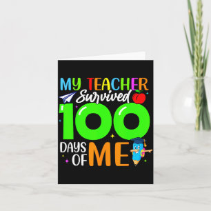 Mijn leraar overleefde 100 dagen van mij voor stud kaart