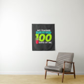 "Mijn leraar overleefde 100 dagen van mij Wandkleed (In situ)