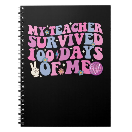Mijn leraar overleefde 100 dagen van mijn disco gr notitieboek (Voorkant)