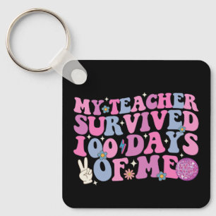 Mijn leraar overleefde 100 dagen van mijn disco gr sleutelhanger