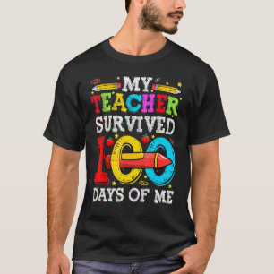 Mijn leraar overleefde 100 dagen van mijn grappige t-shirt