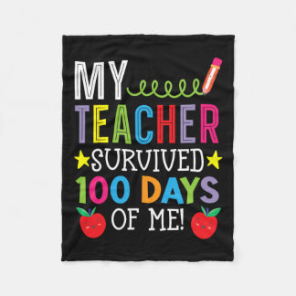 Mijn leraar overleefde 100 dagen van mijn student  fleece deken