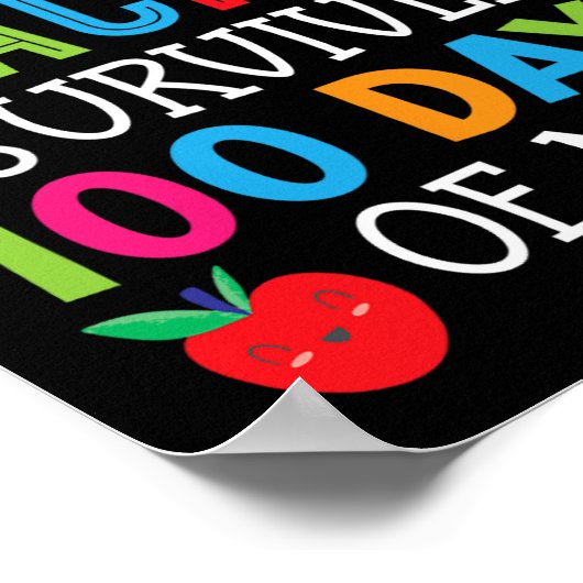 Mijn leraar overleefde 100 dagen van mijn student poster (Hoek)