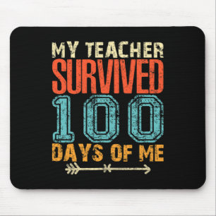 Mijn leraar overleefde 100 Days of Me Fun 100 Scho Muismat