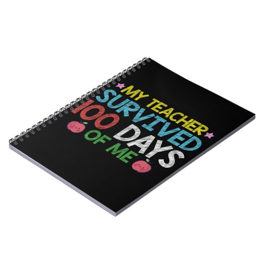 Mijn leraar overleefde de 100e dag van mijn school notitieboek (Linkerzijde)