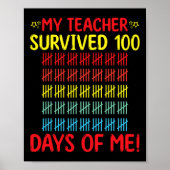 Mijn leraar overleefde van mij de 100ste dag van d poster (Voorkant)