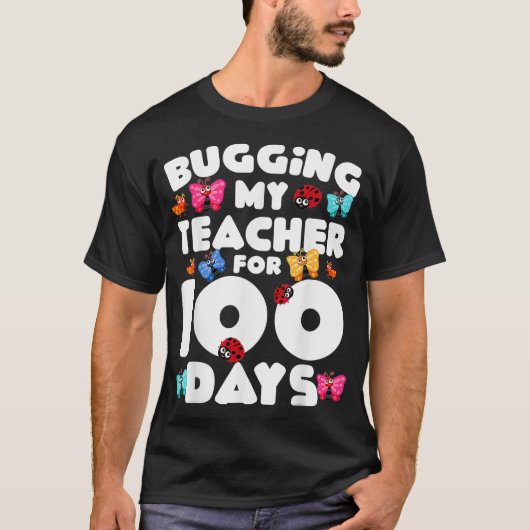 Mijn leraar voor 100 dagen van de schoolgrappige S T-shirt (Voorkant)