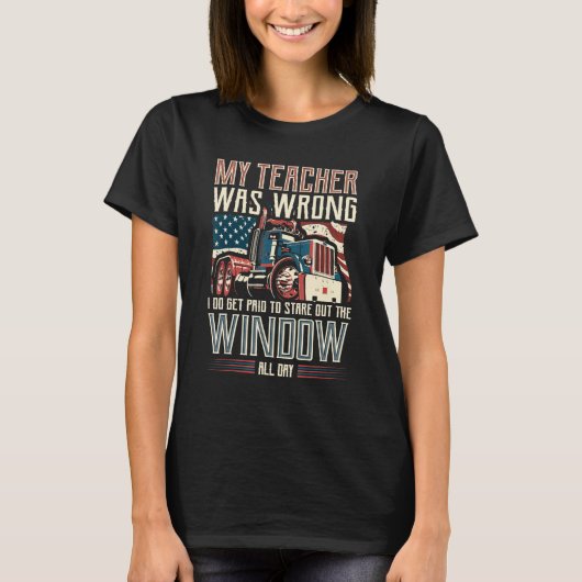 Mijn leraar was verkeerd.. ik krijg betaalde grapp t-shirt (Voorkant)