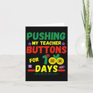 Mijn Leraren Buttonnen 100 Dagen Leuke School 2023 Kaart