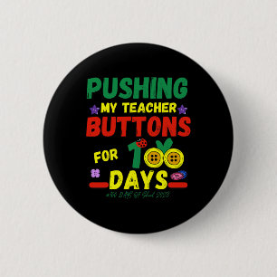 Mijn Leraren Buttonnen 100 Dagen Leuke School 2023 Ronde Button 5,7 Cm
