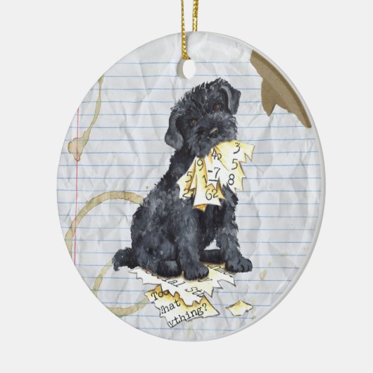 Mijn lerarenplan keramisch ornament (Links)