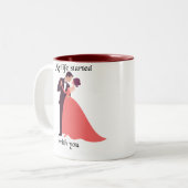 Mijn leven begon met jou tweekleurige koffiemok (Voorkant links)