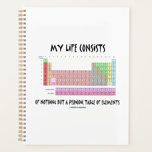 Mijn leven bestaat alleen maar uit periodieke Humo Planner (Voorkant)