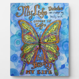 Mijn leven Diabetes Inspirerend gedicht Plaque Fotoplaat