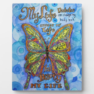 Mijn leven Diabetes Inspirerend gedicht Plaque Fotoplaat