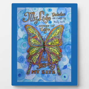 Mijn Leven Diabetes Inspirerende Gedicht Plaquette Fotoplaat