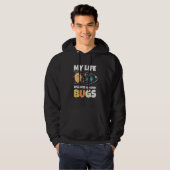 Mijn leven draait om Bugs Bug Hunter Insect Ent Hoodie (Voorkant volledig)