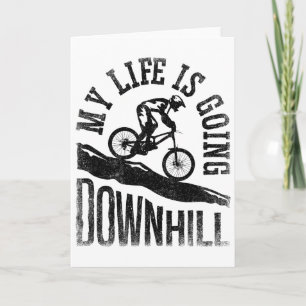 Mijn leven gaat bergafwaarts mountainbiken fiets kaart