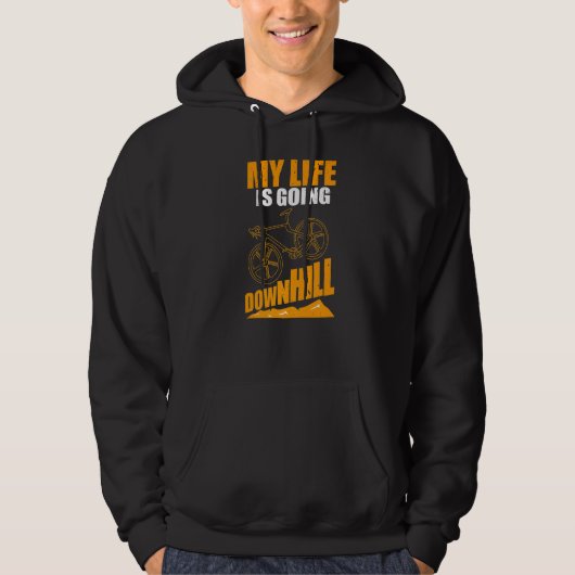 Mijn leven gaat in de val van Mtb... ... ... ...be Hoodie (Voorkant)