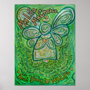 Mijn leven Green Cancer Angel Poster