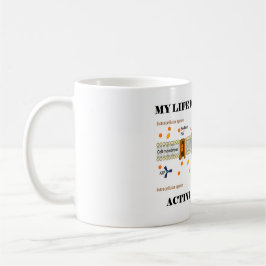 Mijn leven hangt af van actief vervoer (Humor) Koffiemok