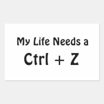 Mijn leven heeft een Ctrl + Z nodig