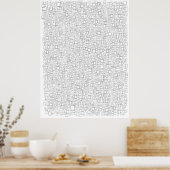 Mijn leven in weken. Levenskalender. 80 jaar. Poster (Keuken)