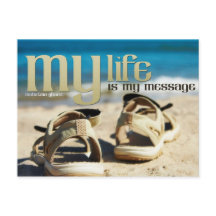 Mijn leven Inspirerend Post Kaart