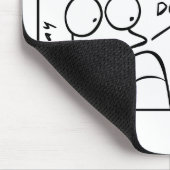 "Mijn leven is aan het downloaden" Mousepad Muismat (Hoek)