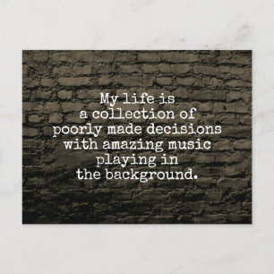 Mijn leven is een collectie briefkaart