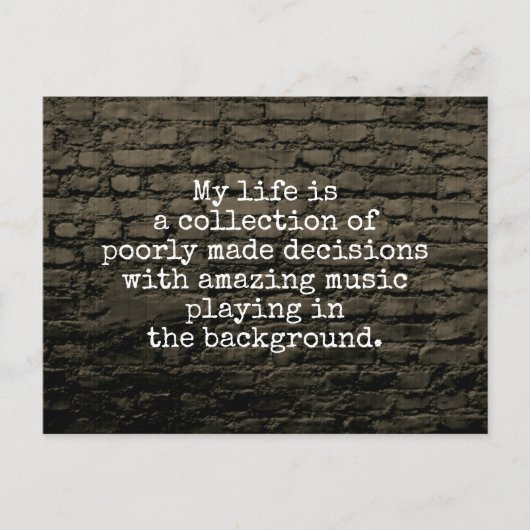 Mijn leven is een collectie briefkaart (Voorkant)