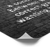 Mijn leven is een constante slaggrap. poster (Hoek)