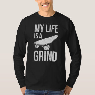 Mijn leven is een grillig citaat voor een Skater T-shirt
