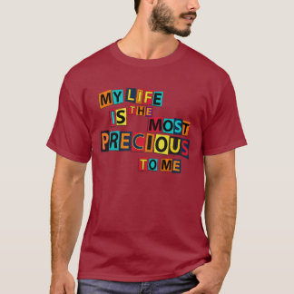 Mijn Leven Is Het Mooiste Dat Er Is Kleurrijke Blo T-shirt