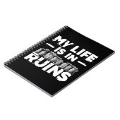 Mijn leven is in ruins Funny Archeology Notitieboek (Linkerzijde)