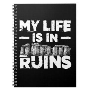 Mijn leven is in ruins Funny Archeology Notitieboek